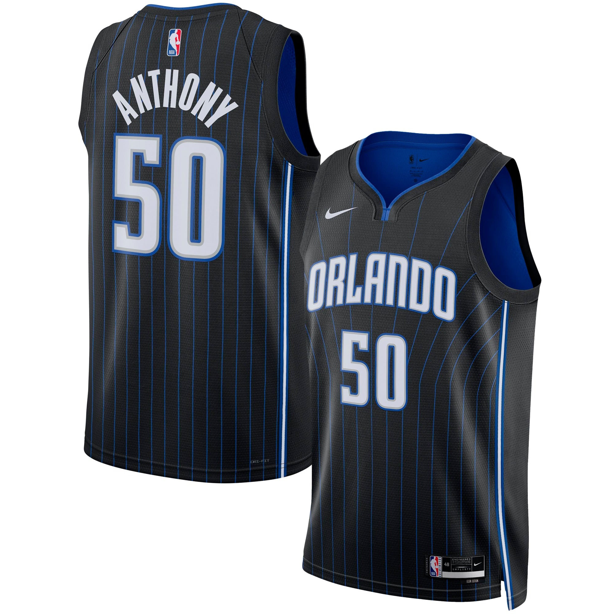 Cole Anthony Orlando Magic Nike Unisex Swingman Jersey - Association Edition - White/Black - Image 6
