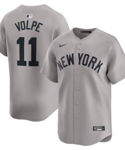 Anthony Volpe New York Yankees Nike Away Limited Player Jersey - Gray/White