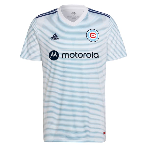 Chicago Fire adidas 2022 Lakefront Kit Replica Custom Jersey - White - Image 2