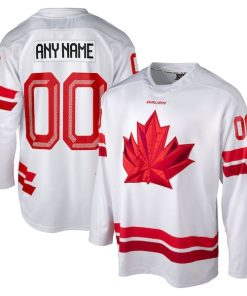 Alternative view of Hockey Canada 2026 Replica Custom Jersey - White/Red