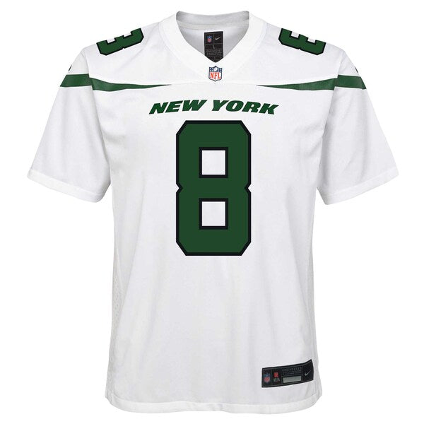 Aaron Rodgers New York Jets Nike Youth Game Jersey - White/Black/Green - Image 7