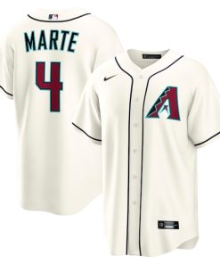 Ketel Marte Arizona Diamondbacks Nike Home Replica Jersey - Cream/Gray