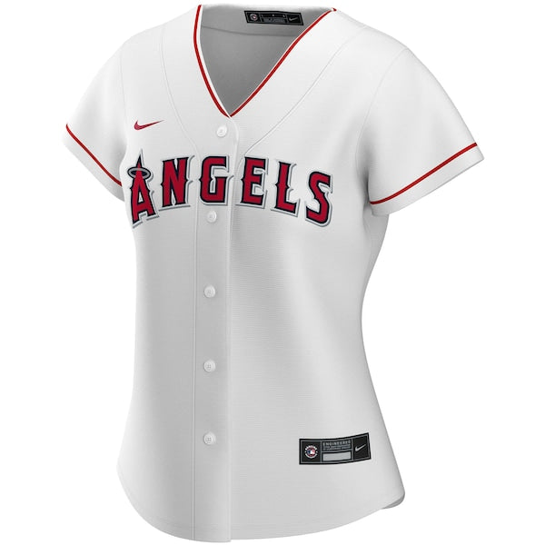 Los Angeles Angels Nike Women's Home Replica Custom Jersey - White - Image 3