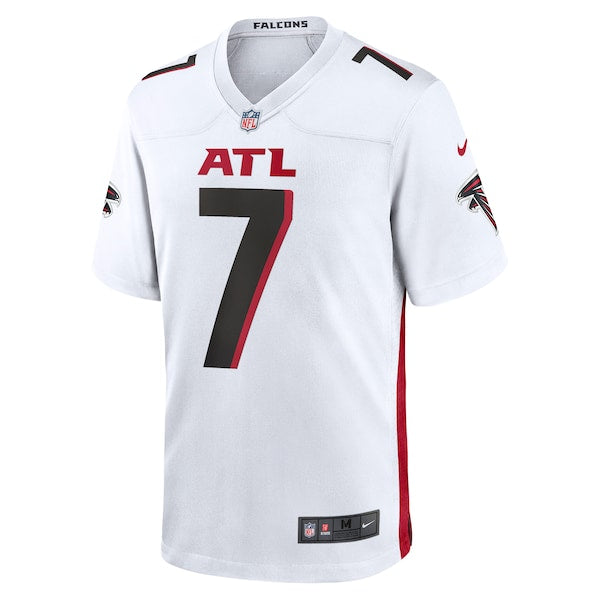 Bijan Robinson Atlanta Falcons Nike 2023 NFL Draft First Round Pick Game Jersey - White/Black - Image 3