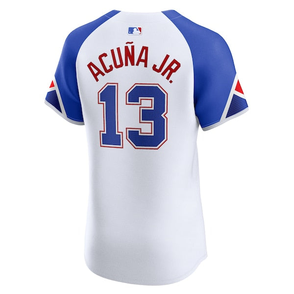 Ronald Acu?a Jr. Atlanta Braves Nike City Connect Elite Jersey - White - Image 3