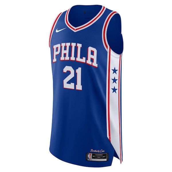 Joel Embiid Philadelphia 76ers Nike Authentic Jersey - Association Edition - Royal - Image 2