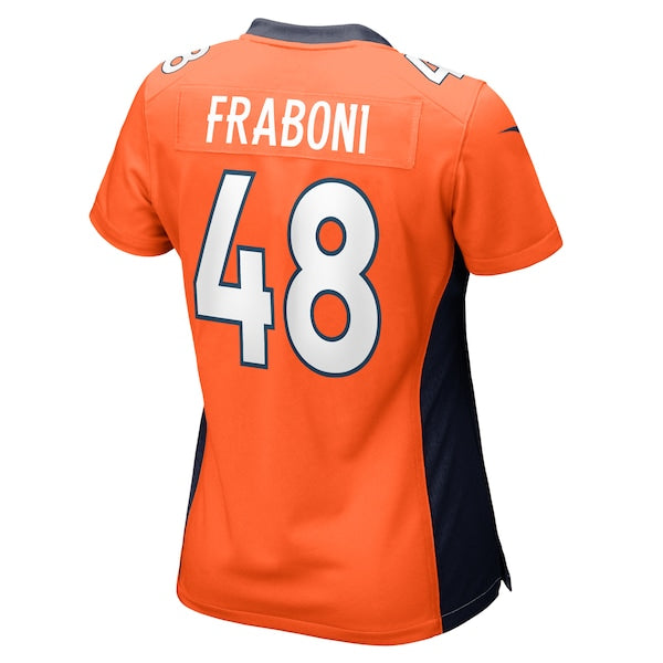 Mitchell Fraboni Denver Broncos Nike Women's Team Game Jersey - Orange - Image 3