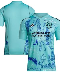 LA Galaxy adidas 2024 One Planet Replica Jersey - Green