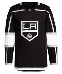Alternative view of Los Angeles Kings adidas Men's Home Primegreen Authentic Blank Jersey - Black