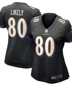 Isaiah Likely Baltimore Ravens Nike Women's Alternate Game Jersey - Black