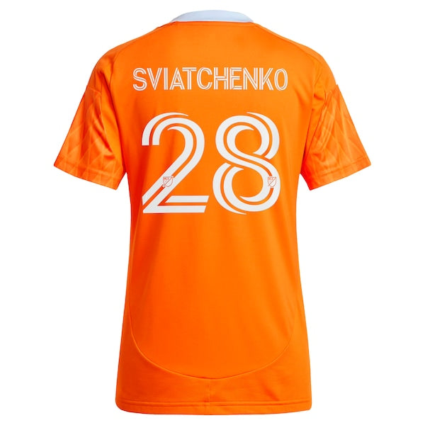Erik Sviatchenko Houston Dynamo FC adidas Women's 2025 Season 20 Replica Player Jersey - Orange - Image 3