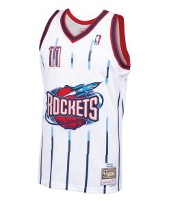 Alternative view of Yao Ming Houston Rockets 2002-03 Hardwood Classics Swingman Jersey - White