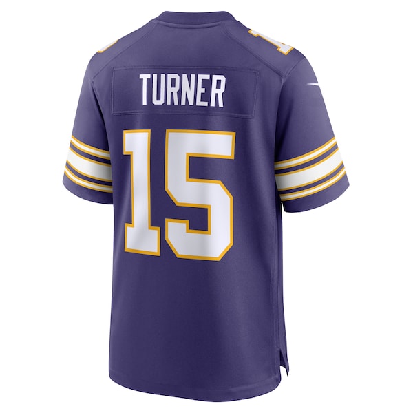 Dallas Turner Minnesota Vikings Nike Alternate Game Jersey - Purple/White - Image 4