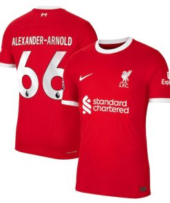 Alternative view of Trent Alexander-Arnold Liverpool Nike 2023/24 Home Authentic Player Jersey - Red/White