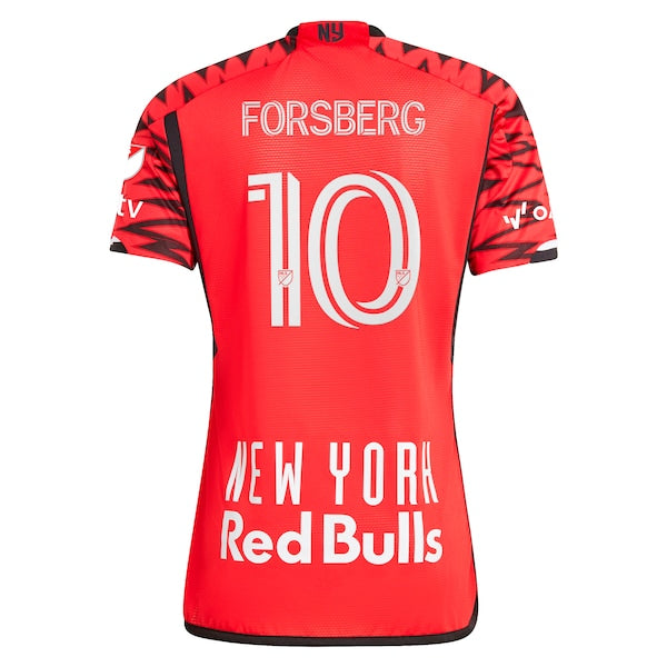 Emil Forsberg New York Red Bulls adidas 2024 Legacy Authentic Player Jersey?ยจC Red - Image 3