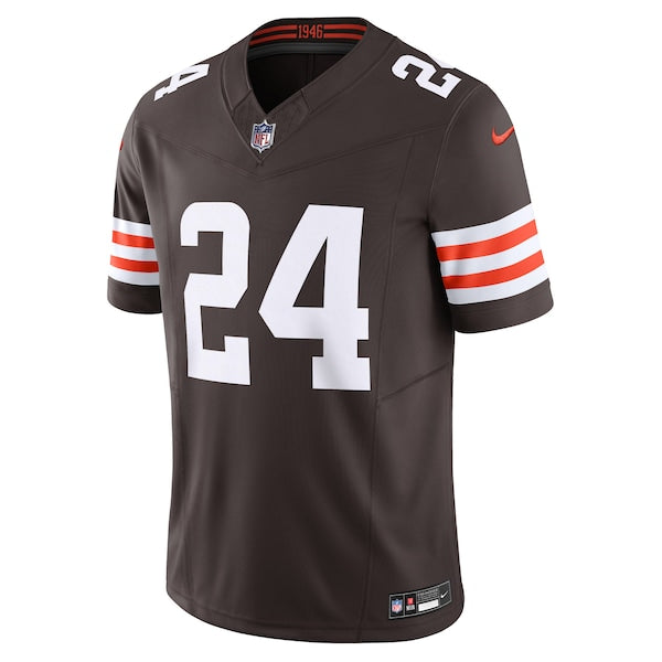 Nick Chubb Cleveland Browns Nike Vapor F.U.S.E. Limited Jersey - Brown/White - Image 4