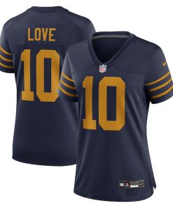Jordan Love Green Bay Packers Nike Women's The 1923 Classic Game Jersey - Navy