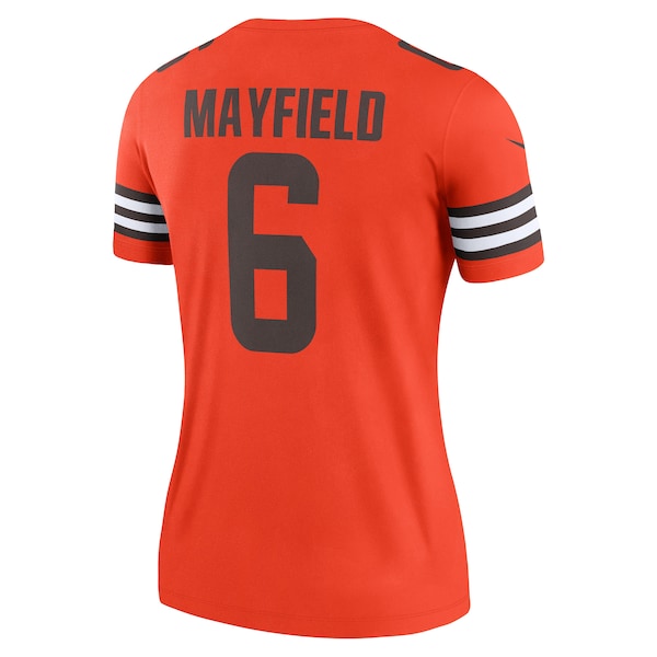 Baker Mayfield Cleveland Browns Nike Women's Inverted Legend Jersey - Orange - Image 3