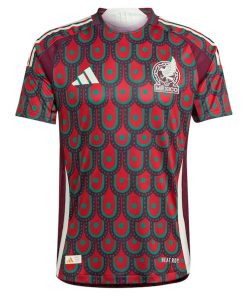 Alternative view of Mexico National Team adidas 2024 Home Authentic Jersey - Burgundy