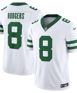 Aaron Rodgers New York Jets Nike Legacy Vapor F.U.S.E. Limited Jersey - White