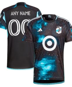 Minnesota United FC adidas 2024 Starry Night Authentic Custom Jersey - Black