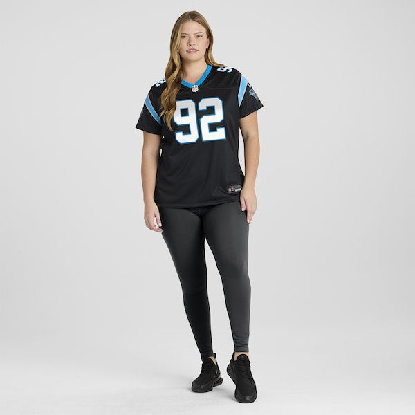 Tershawn Wharton Carolina Panthers Nike Women's Team Game Jersey - Black - Image 6