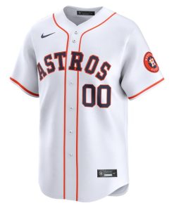Alternative view of Houston Astros Nike Home Limited Custom Jersey - White
