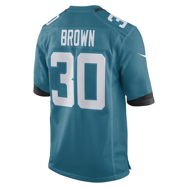 Montaric Brown Jacksonville Jaguars Nike Game Player Jersey - Teal - Image 3