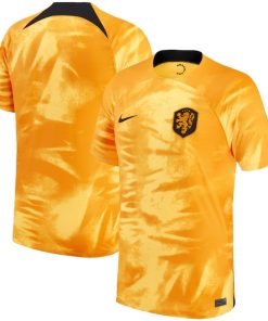 Netherlands National Team Nike Youth 2022/23 Home Breathe Stadium Replica Blank Jersey - Orange