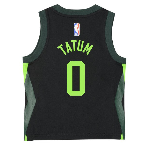 Jayson Tatum Boston Celtics Nike Preschool 2024/25 Swingman Player Jersey - City Edition - Black - Image 3