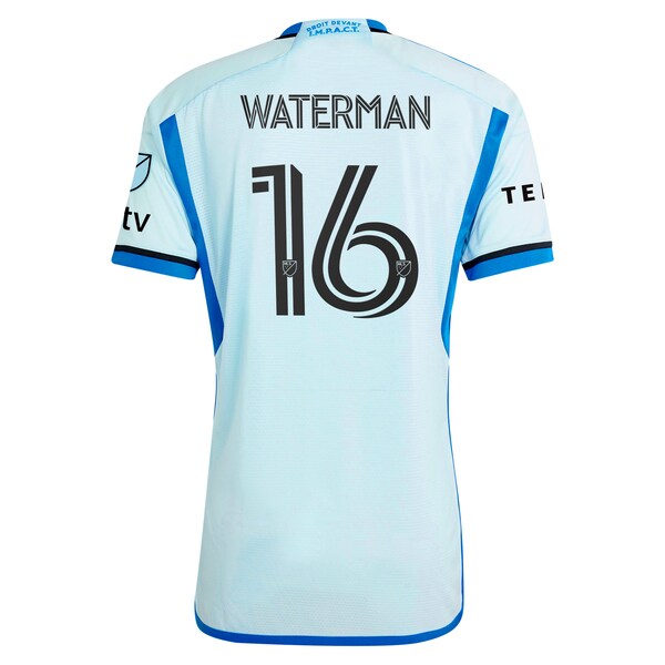 Joel Waterman CF Montreal adidas 2024 La Main Authentic Player Jersey?ยจC Light Blue - Image 3