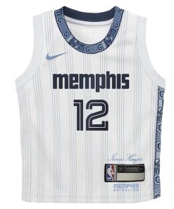 Alternative view of Ja Morant Memphis Grizzlies Nike Preschool 2025/26 City Edition Swingman Jersey - White