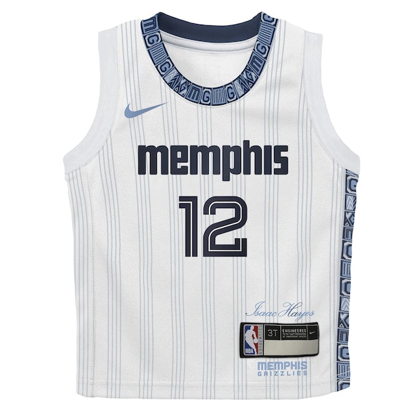 Ja Morant Memphis Grizzlies Nike Preschool 2025/26 City Edition Swingman Jersey - White - Image 2