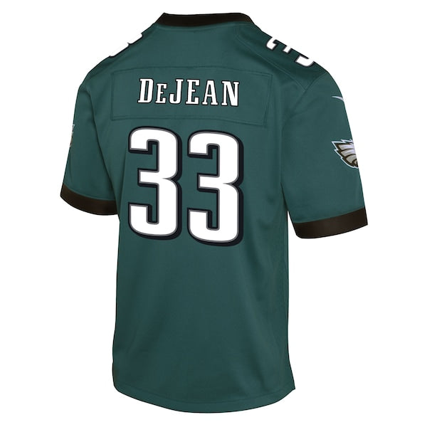 Cooper DeJean Philadelphia Eagles Nike Youth Game Player Jersey - Midnight Green/Kelly Green - Image 4