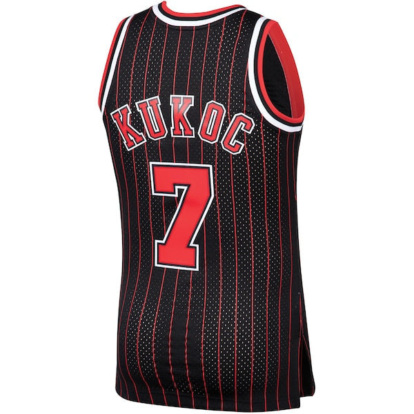 Toni Kukoc Chicago Bulls 1995/96 Hardwood Classics Swingman Jersey - Black - Image 3