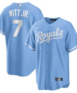 Bobby Witt Jr. Kansas City Royals Nike Alternate Replica Jersey - Light Blue/White/Rush Blue/Gray