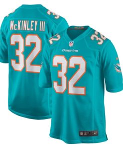 Verone McKinley III Miami Dolphins Nike Game Player Jersey - Aqua