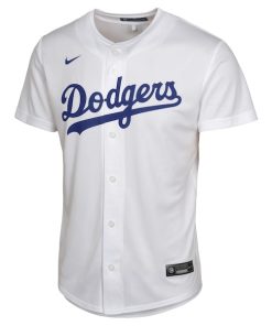 Alternative view of Tyler Glasnow Los Angeles Dodgers Nike Youth Home Player Game Jersey - White