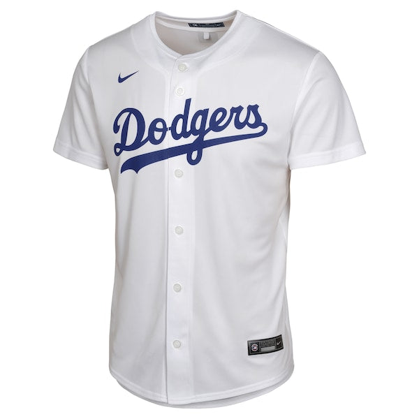 Tyler Glasnow Los Angeles Dodgers Nike Youth Home Player Game Jersey - White - Image 2