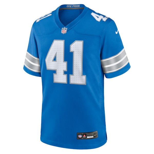 James Houston Detroit Lions Nike Team Game Jersey - Blue - Image 3
