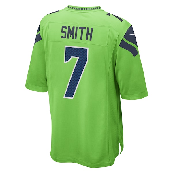 Geno Smith Seattle Seahawks Nike Game Jersey - Neon Green - Image 3
