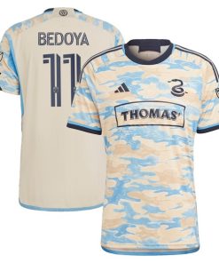 Alejandro Bedoya Philadelphia Union adidas 2024 For Philly Authentic Jersey - Tan