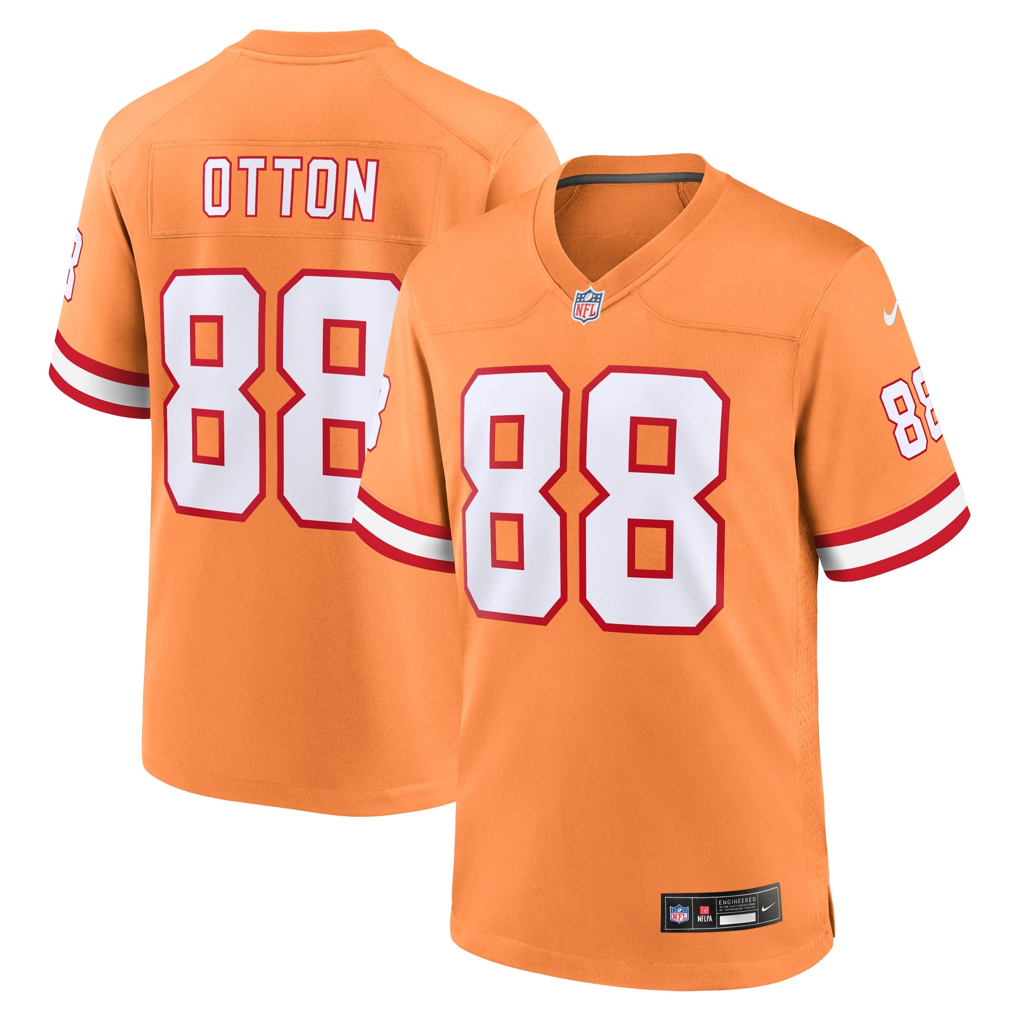 Cade Otton Tampa Bay Buccaneers Nike Game Player Jersey - Red/Orange - Image 5