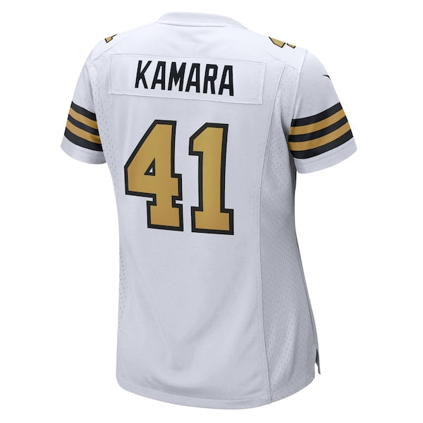 Alvin Kamara New Orleans Saints Nike Women's Alternate Game Jersey - White - Image 3