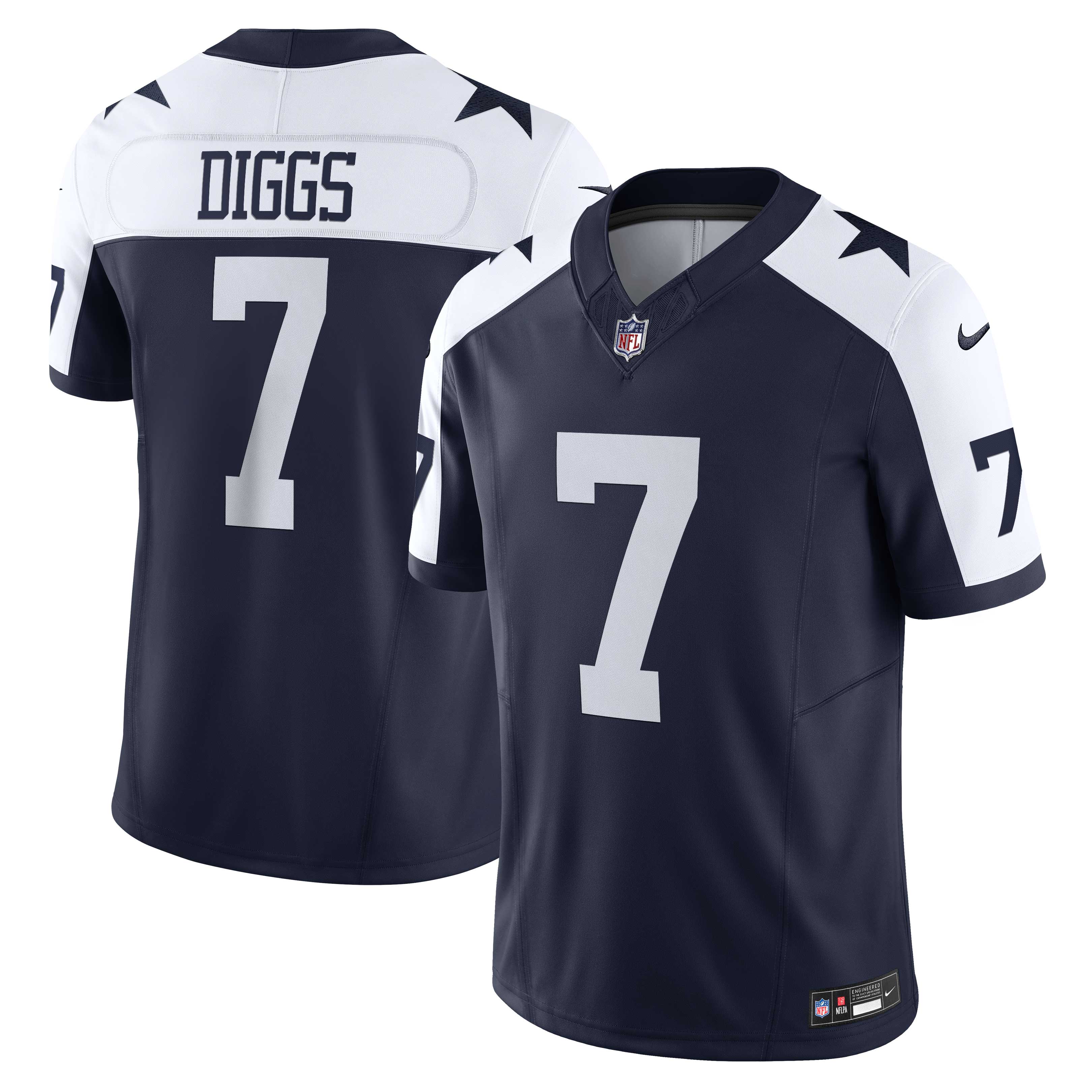 Trevon Diggs Dallas Cowboys Nike Vapor F.U.S.E. Limited Jersey - White/Navy - Image 5