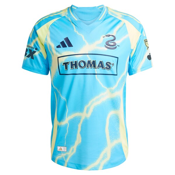Philadelphia Union adidas 2025 The Voltage Kit Authentic Custom Jersey - Blue - Image 2