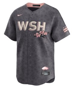 Alternative view of Washington Nationals Nike City Connect Limited Jersey - Charcoal