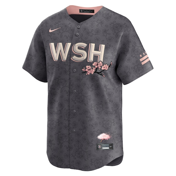 Stephen Strasburg Washington Nationals Nike City Connect Limited Player Jersey - Charcoal - Image 2