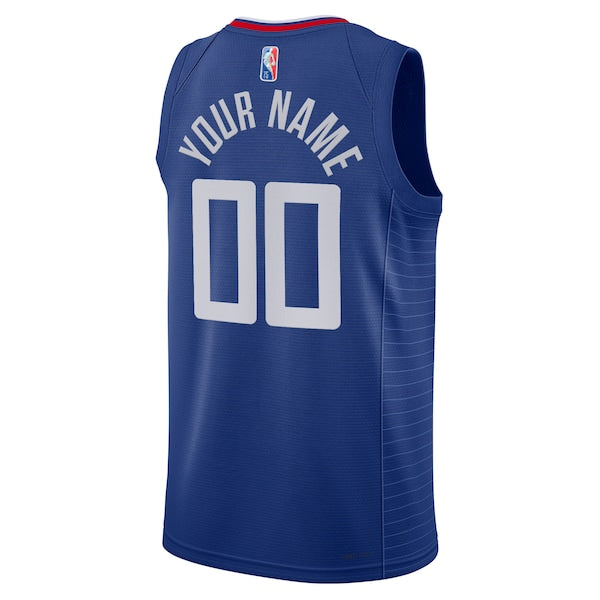 LA Clippers Nike 2021/22 Diamond Swingman Custom Jersey - Icon Edition - Royal - Image 3