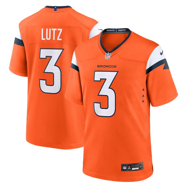 Wil Lutz Denver Broncos Nike Team Game Jersey - Orange - Image 2